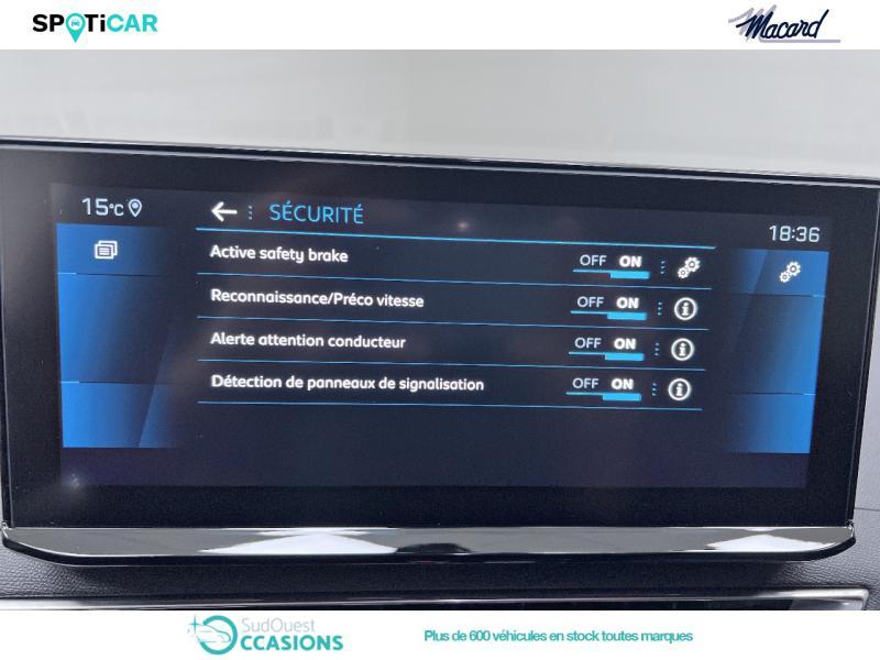 Photo 20 de l'offre de Peugeot 3008 1.5 BlueHDi 130ch S&S Allure Pack EAT8 à 36 960 € chez SudOuest Occasions