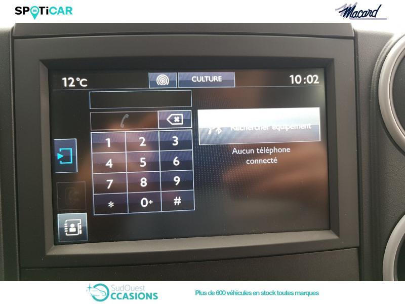 Photo 17 de l'offre de Peugeot Partner Long 1.6 BlueHDi 100ch Cabine Approfondie Pro à 17 760 € chez SudOuest Occasions