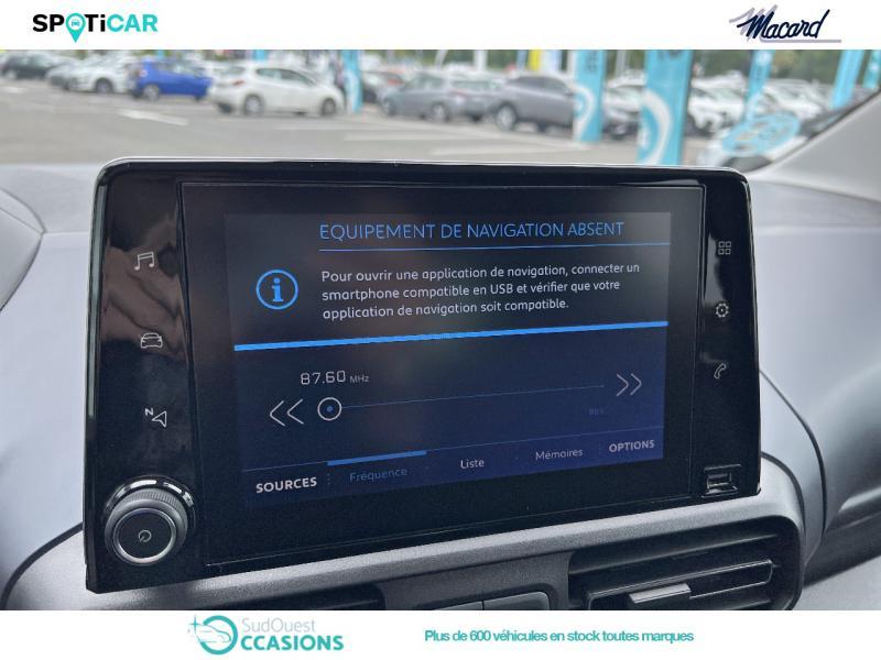 Photo 18 de l'offre de Peugeot Rifter 1.5 BlueHDi 100ch S&S Standard Allure à 22 950 € chez SudOuest Occasions